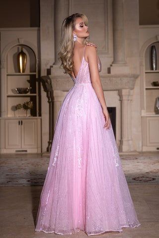 Pink formal gown PS25310