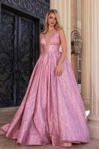 Pink formal gown, PS25316