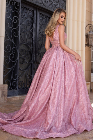 Pink formal gown PS25316