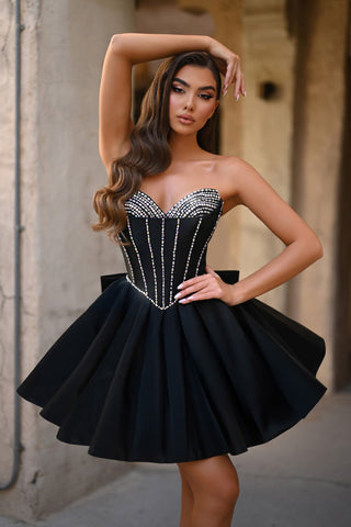 Black mini dress PS25706