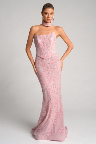 Pink formal gown PS26005