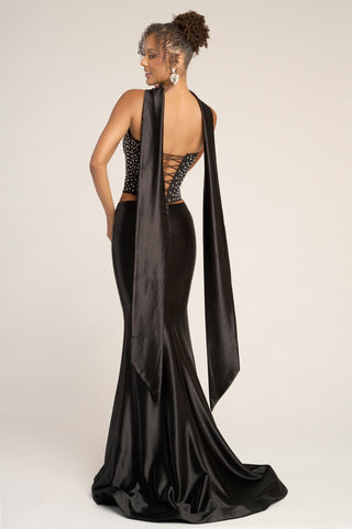 Black formal dress PS26042