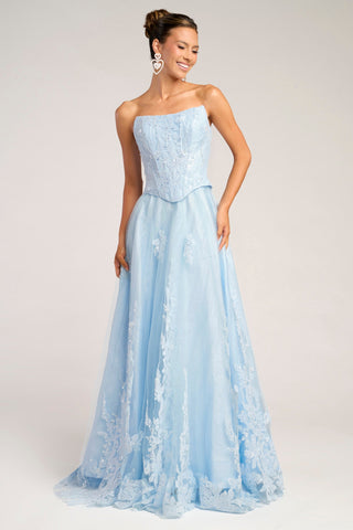 Blue formal dress PS26061