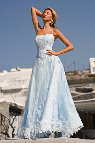 Blue wedding dress PS26061
