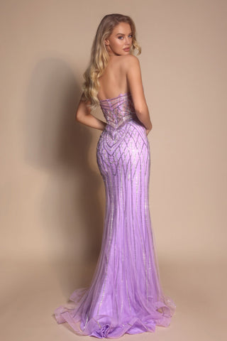 Lilac formal gown PS26072