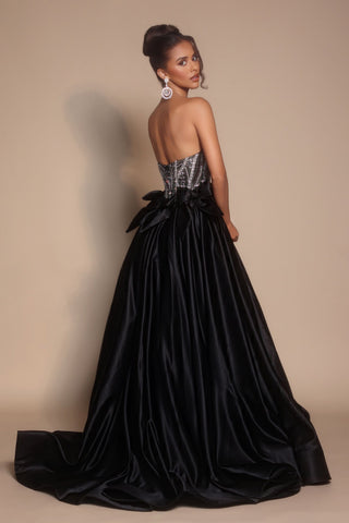Black and Silver Gown | PS26077