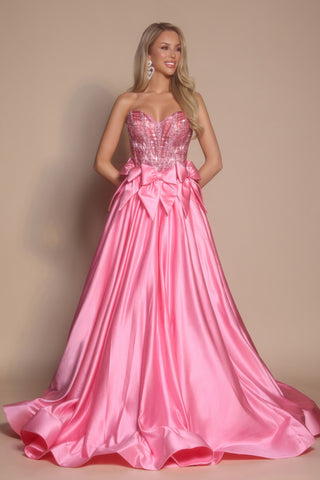 Pink formal gown PS26077