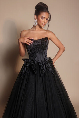 Black formal gown PS26102