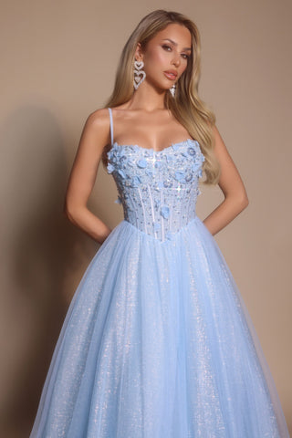 Blue prom dress PS26146