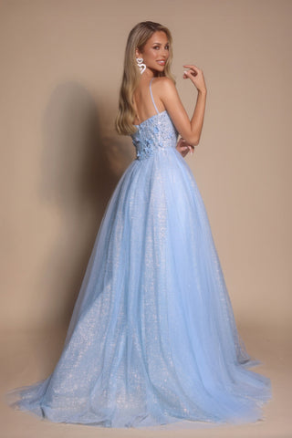Blue formal gown PS26146