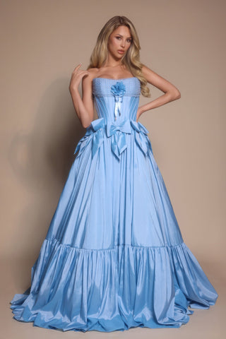 Light blue formal gown, PS26148