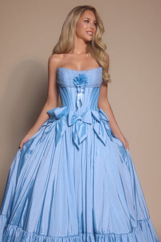 Light blue corset gown, PS26148