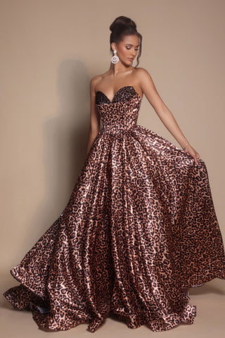 PS26188 Leopard Print Gown