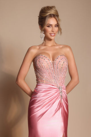 Pink formal dress PS26217-02