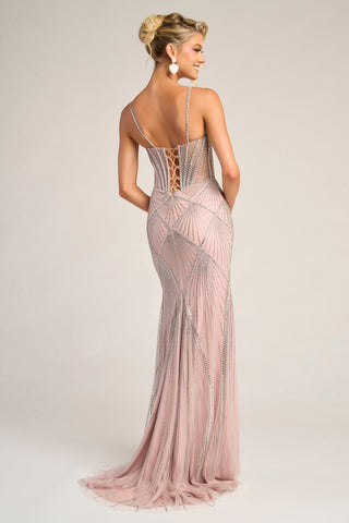 Dusty pink formal gown PS26263
