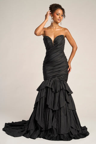 Black strapless mermaid gown PS26325E