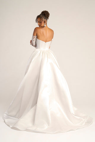 Ivory Nude Wedding Dress PS26328E - Bridal Gown