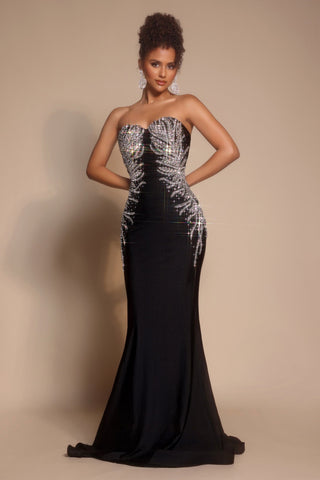 PS26331E Black Formal Gown