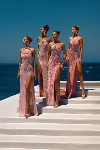 Pink Silver Prom Dresses - PS26438C, PS26435C, PS26436C, PS26407C