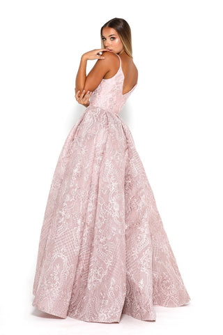 PS3994_3 Pink Formal Gown