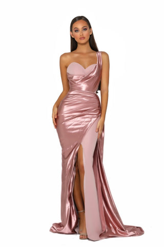 PS5021 Blush Gown with High Slit
