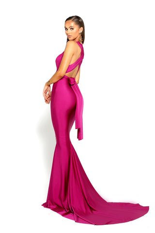 Plum Liliana gown, PS6110, elegant formal dress