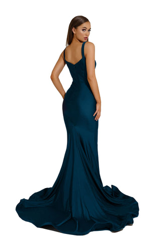 Teal mermaid gown PS6339