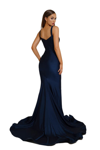 Navy mermaid gown PS6339
