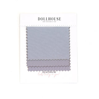 Platinum fabric swatch from Dollhouse Bridesmaids