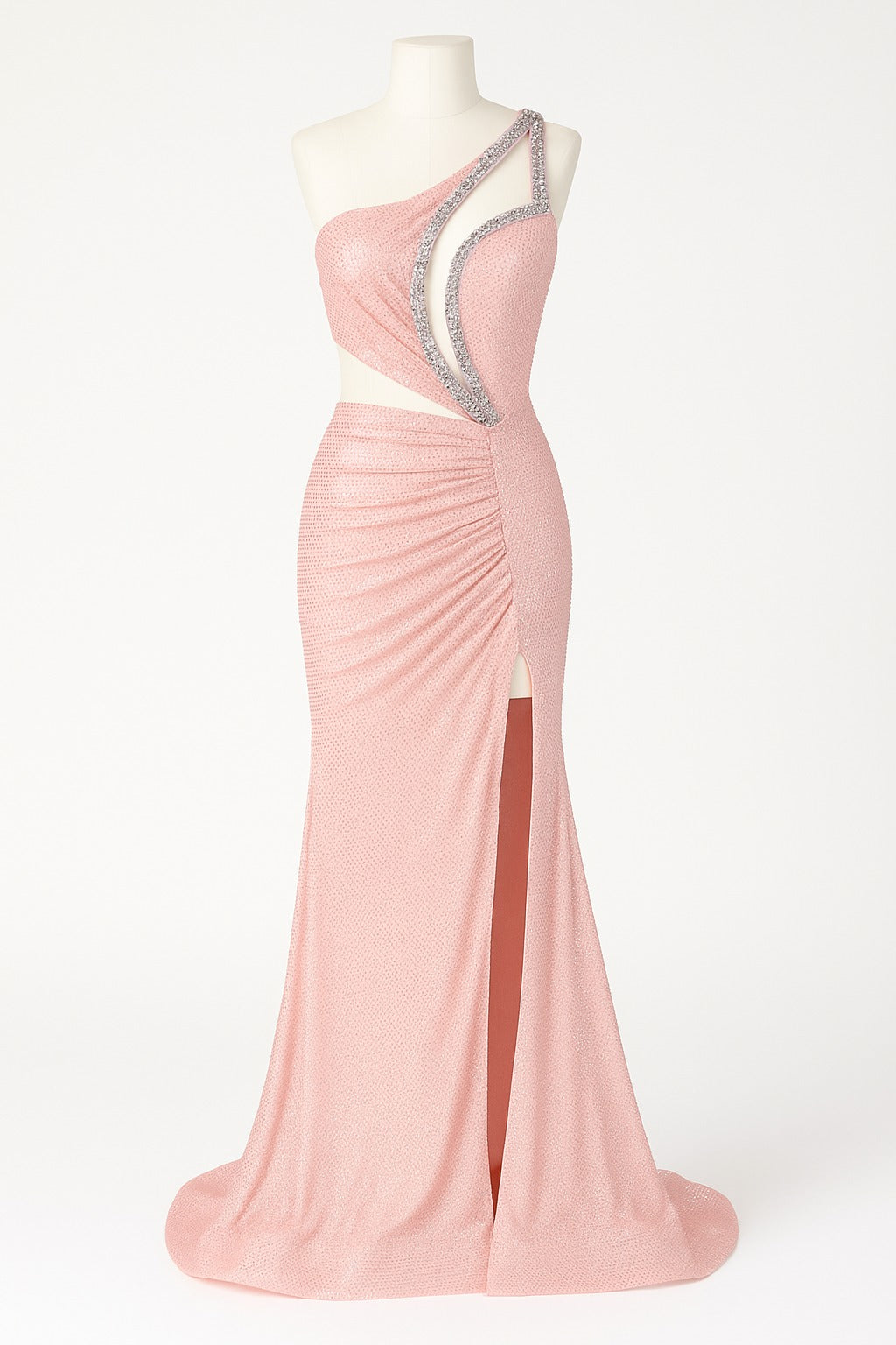 Arrival Evening Dress Deep V Plunge Irregular Asymmetric Tuxedo