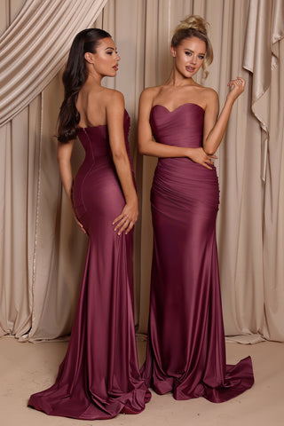 Vivien & Dusty Plum gowns
