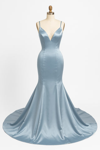 Light blue mermaid gown, seen on WhatsApp, June 2025.