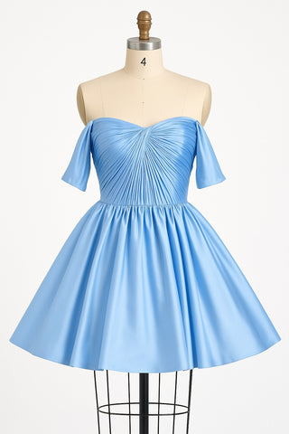 Blue off-shoulder dress, WhatsApp image from June 2, 2025.