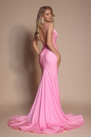 XO039 Pink Formal Gown