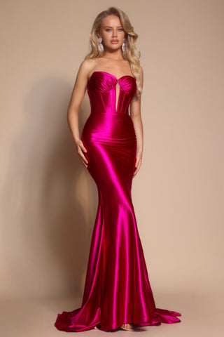 Fuchsia XO080 mermaid gown