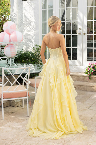 Yellow formal dress