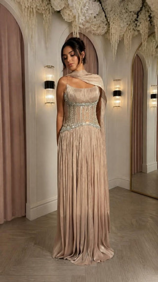 The Siren Gown – Taupe