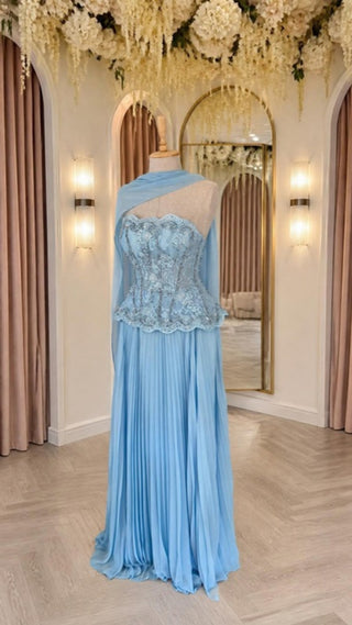 The Afterparty Gown – Baby Blue