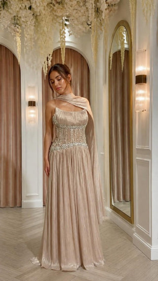 The Siren Gown – Taupe