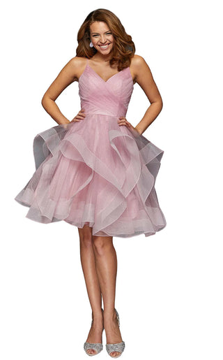 Pink cocktail dress 1821H7770-1