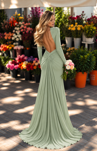 Elvée 202705 gown in Sage