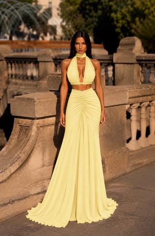 Elvée 202706 gown in Butter Yellow
