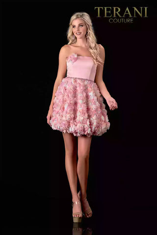 The Designer Precinct Couture 2112P4391 pink floral cocktail dress