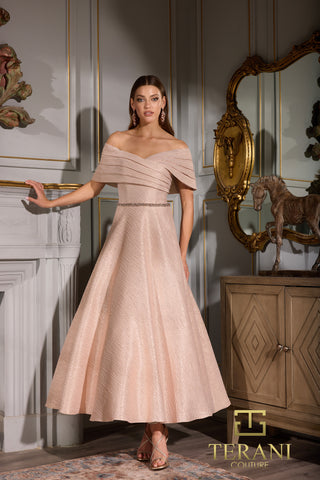 Rose gold formal dress