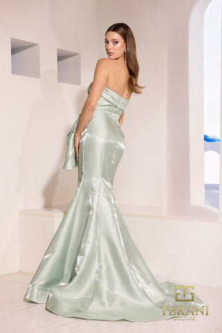 Sage green mermaid gown