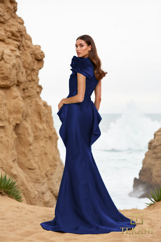 Navy blue gown