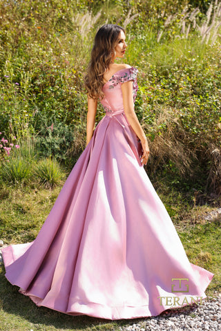 Rose colored formal gown