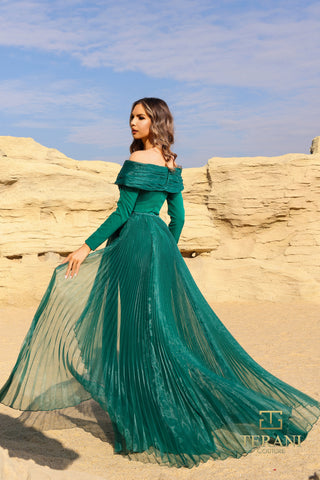 Emerald green gown by Terani, 252M5316_72