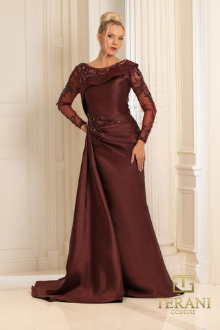 Burgundy formal gown 252M5344WINE_2