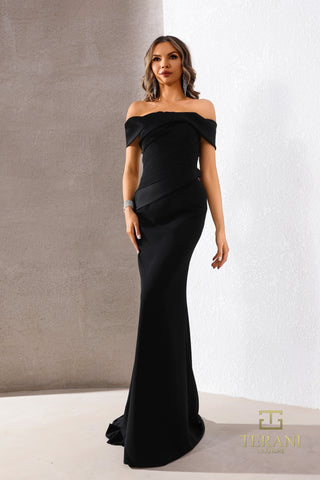 Black off-the-shoulder gown, style 252e5101_20
